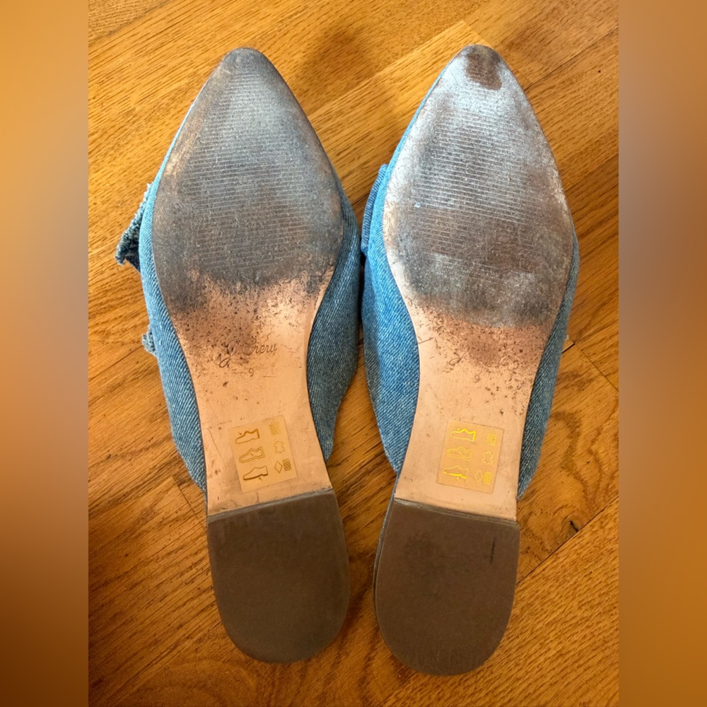 J. Crew Denim Knot Mule - Light Blue Slip-On - Picture 5 of 6